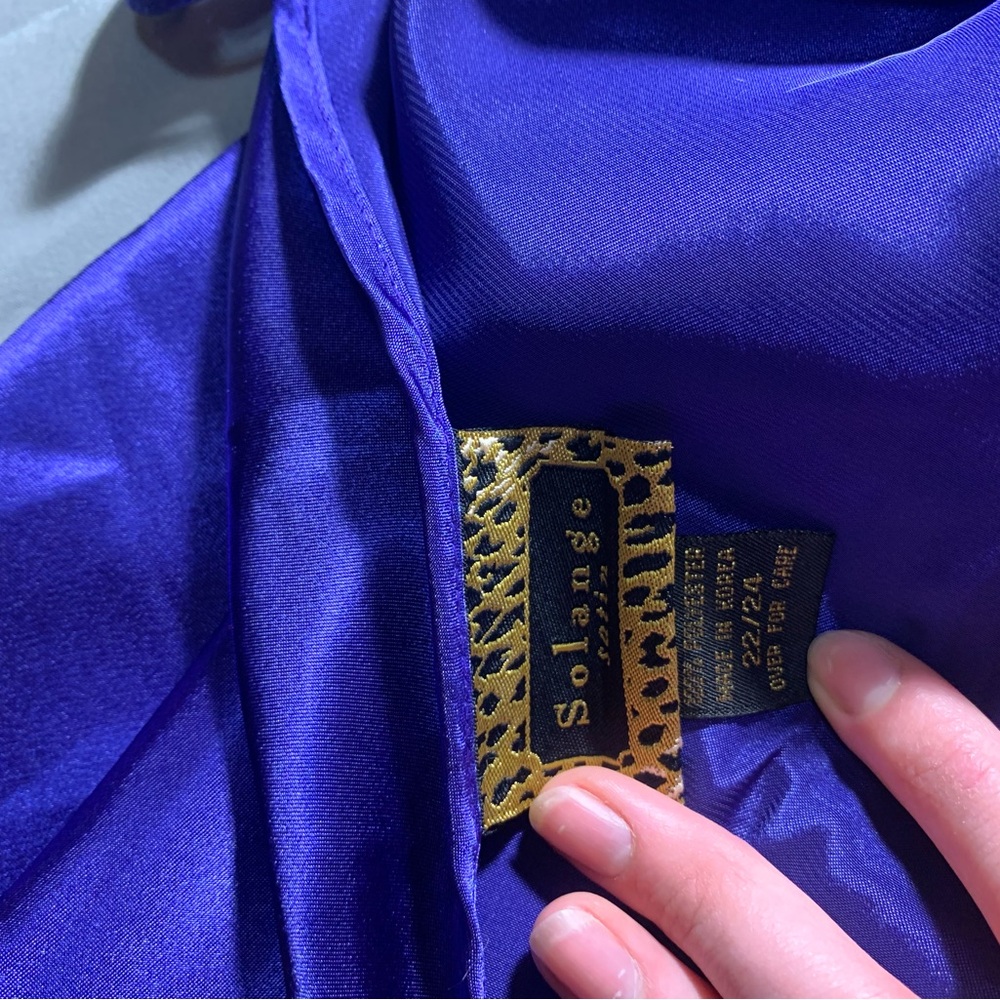 Solange Purple Satin Dress